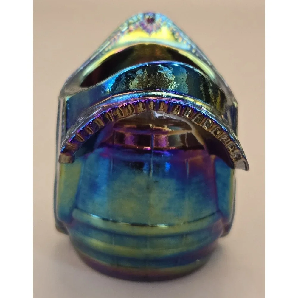 Vintage Toothpick‎ Holder  Ohio Summit Art Glass Event , Saddle On A Barrel 1972